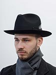 Шляпа BAILEY арт. 3814 GANGSTER (черный)